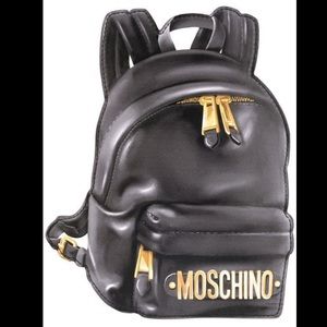 MOSCHINO trompe l'oeil backpack illusion clutch